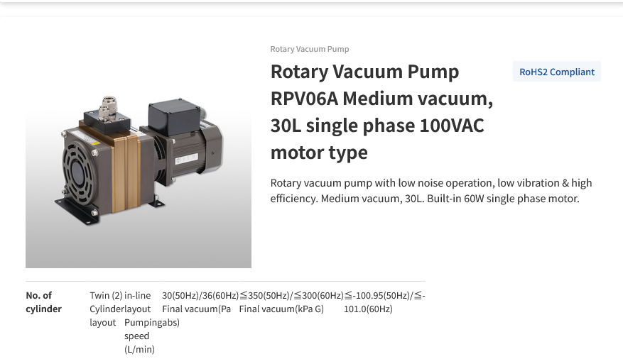 Screenshot 2023 10 06 at 23 03 54 Rotary Vacuum Pump PISCO PNEUMATIC EQUIPMENT