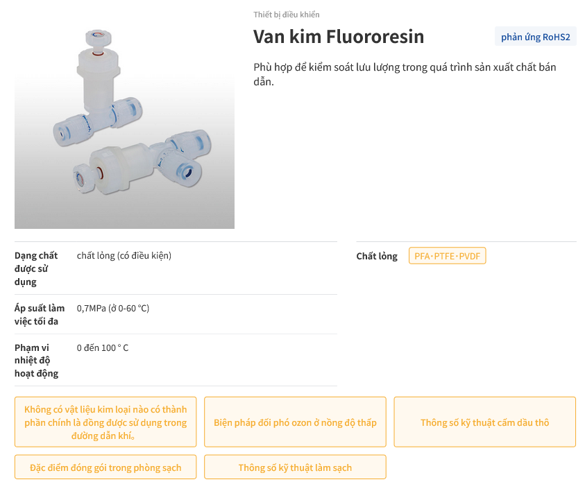 Fluororesin Needle Valve (Van kim Fluororesin) Screenshot 2024 01 05 at 10 13 13 Thiet bi dieu chinh