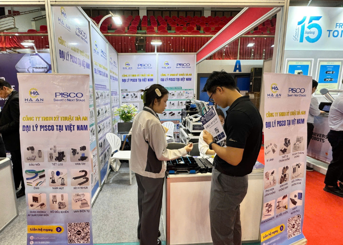 Công ty TNHH Kỹ Thuật Hà An – Đại lý PISCO tham gia Triển lãm Công nghiệp & Sản xuất Việt Nam 2025 tại Bắc Giang cong ty tnhh ky thuat ha an tham gia trien lam cong nghiep san xuat viet nam 2025 tai bac giang 1