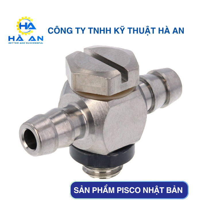SLB-0640-M5 Đầu nối khí nén Khớp nối chữ T PISCO slb 0640 m5 dau noi khi nen khop noi chu t pisco 1