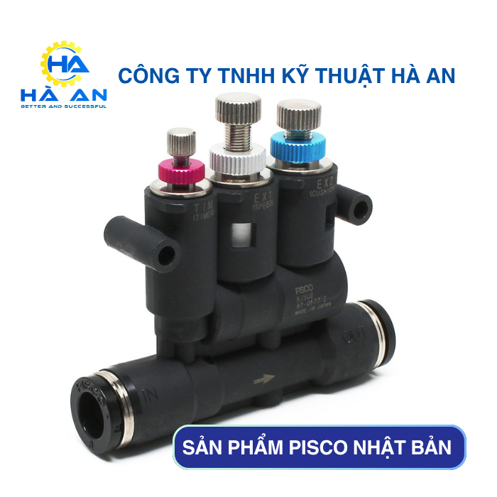 BJSU8 Van tiết lưu 2 giai đoạn ống 8mm PISCO bjsu8 pisco