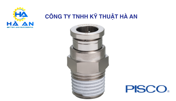 KC6-01-1 Đầu nối thẳng thân lục giác PISCO 1 2