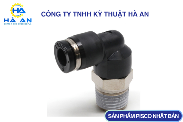 PL6-02/PL6-02M Đầu Nối Khí Nén Cong L Ống 6mm PISCO pl6 02